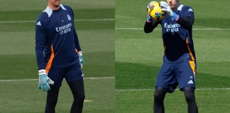 Courtois y Lunin presentan problemas físicos