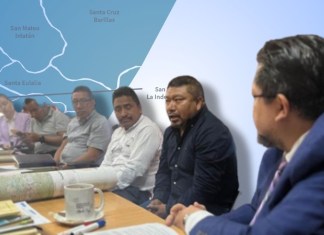 Diálogo sobre la delimitación territorial entre Santa Eulalia y San Mateo Ixtatán. Foto La Hora Ministerio de Agricultura Ganadería y Alimentación