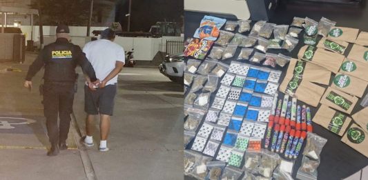 Presunto distribuidor es sorprendido por PNC mientras trasladaba droga en Chiquimula.