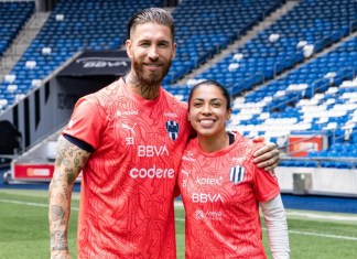 Dos leyendas en una fotografía: Ana Lucía Martínez y Sergio Ramos juntos