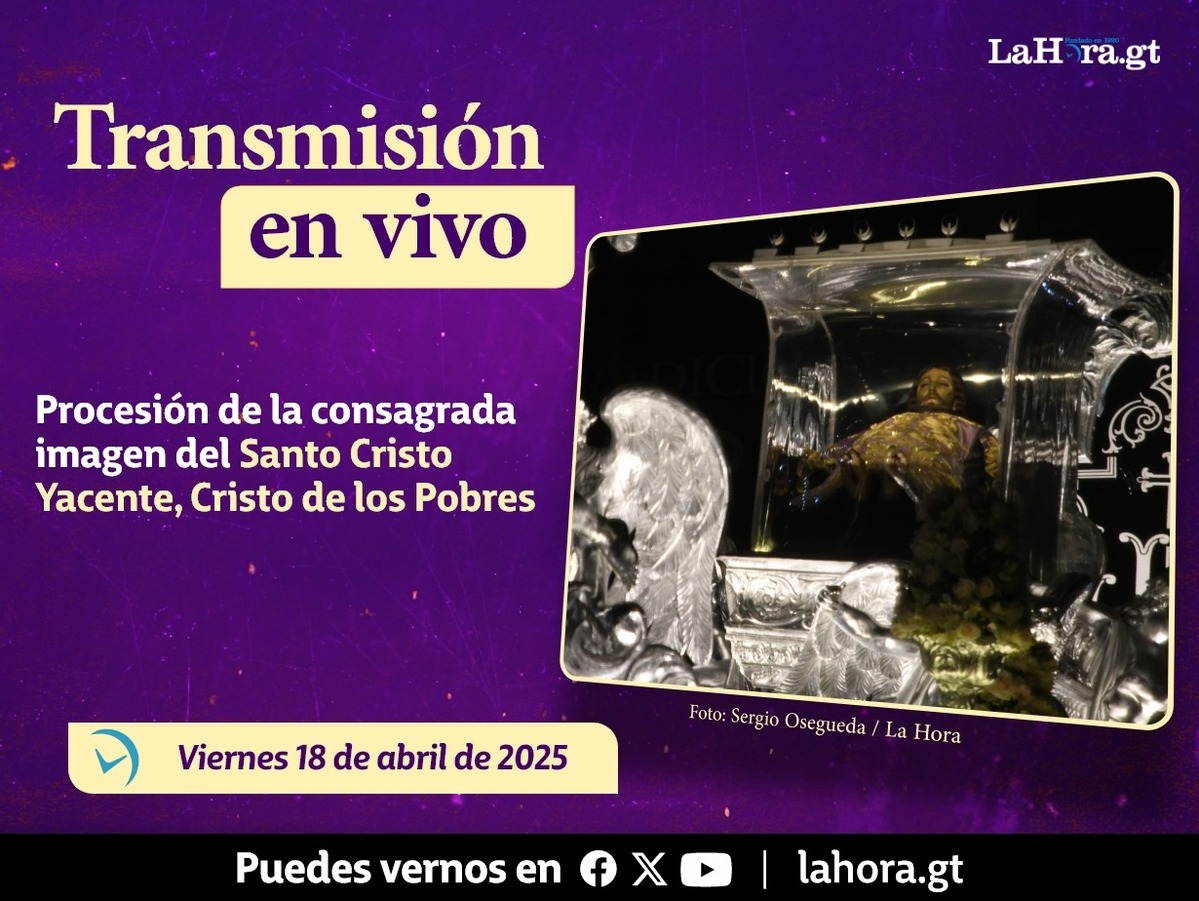 En vivo: Procesión de la Consagrada imagen del Santo Cristo Yacente, Cristo de los Pobres