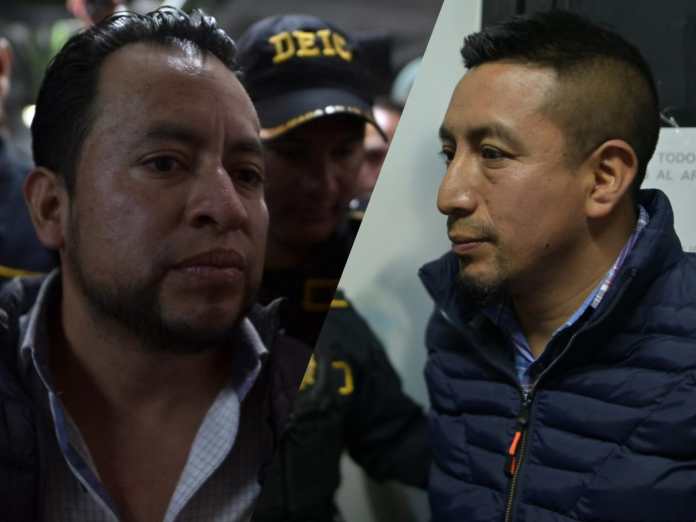 Luis Pacheco y Héctor Chaclán Batz. Foto La Hora: Fabricio Alonzo.