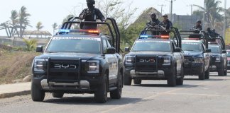 Fuerzas de seguridad del Estado de Chiapas repelieron el ataque de miembros del Cártel Chiapas-Guatemala. Foto La Hora: SSPChiapas