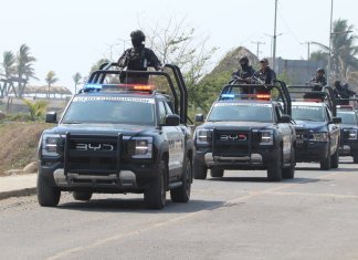 Fuerzas de seguridad del Estado de Chiapas repelieron el ataque de miembros del Cártel Chiapas-Guatemala. Foto La Hora: SSPChiapas