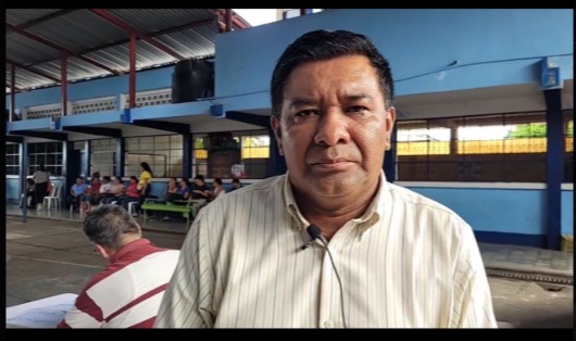 Hector García Bautista, dirigente del STEG en Suchitepéquez. Foto La Hora Somos el Combo