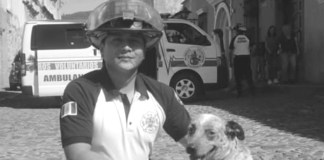 Javier Armando Castillo Márquez, Bombero Voluntario. Foto La Hora: Cortesía.