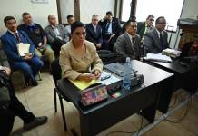 Audiencia contra jueces de Alta Verapaz continúa ante Junta de Disciplina Judicial. Foto La Hora: Fabricio Alonzo