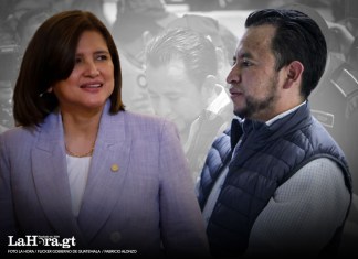 Karin Herrera se pronuncia ante la captura de Luis Pacheco. Foto La Hora: Vicepresidencia / Fabricio Alonso