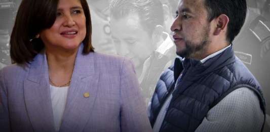 Karin Herrera se pronuncia ante la captura de Luis Pacheco. Foto La Hora: Vicepresidencia / Fabricio Alonso
