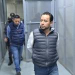 Luis Pacheco y Héctor Chaclán, ambos exdirectivos de los 48 Cantones de Totonicapán, son acusados de terrorismo. Foto La Hora/ Fabricio Alonzo