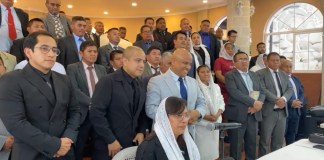 Miembros de iglesia evangélica en Quetzaltenango ofrecen disculpas. Foto La Hora: Captura de Pantalla.