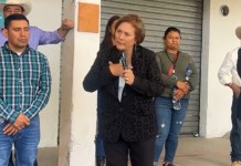 Alcaldesa de Aguacatán: «Ustedes mandan, yo puedo renunciar en este momento» La alcaldesa del municipio de Aguacatán expresó que los disturbios realizados por comerciantes serían impulsados por diversos grupos políticos. Foto La Hora: Cortesía