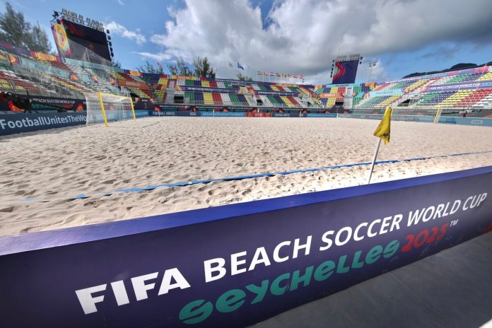 El Mundial de Fútbol Playa de Seychelles 2025 inicia este jueves 1 de mayo Foto La Hora: Fedefut.