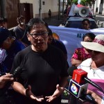 Neftali Lopez coodinaror de CODECA urbana luego de reunion con el Ejecutivo