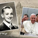 Fotografía de Jorge Mario Bergoglio de joven (izquierda) y Ya nombrado Papa Francisco (Derecha) . Arte La Hora: Alejandro Ramírez.