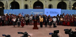 Presidente Bernardo Arevalo y Autoridades Ancestrales