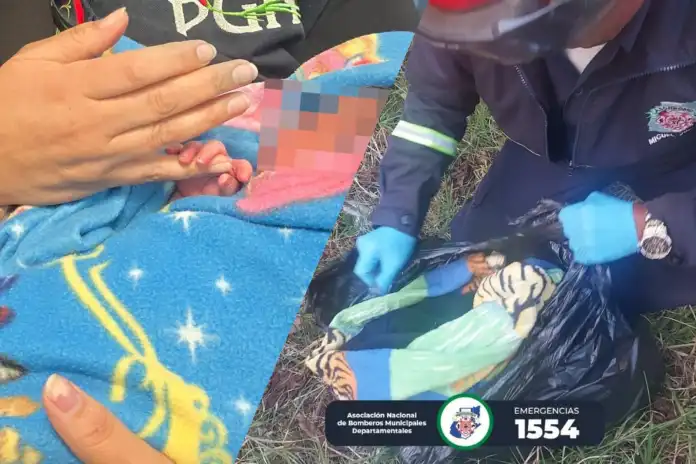 Recien nacido Rescatan a un recién nacido que fue abandonado en una bolsa de nylon en San Marcos