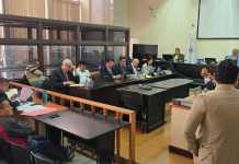 Tribunal de Mayor Riesgo B escucha por segunda vez declaraciones de Juan Carlos Monzón en caso TCQ. Foto La Hora: Sergio Osegueda