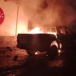 Pobladores de San Vicente Pacaya se enfrentaron a la PNC, tras la captura de un presunto secuestrador. Foto La Hora: Cortesía.