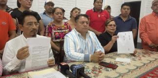 Los comerciantes del mercado La Terminal ofrecieron una conferencia de prensa para detallar las razones para frenar los bloqueos convocados para el lunes 28 de abril.