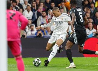 El delantero francés del Real Madrid Kylian Mbappé