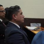Exviceministro de Gobernación, Carlos García, en audiencia de primera declaración. Foto La Hora: José Orozco