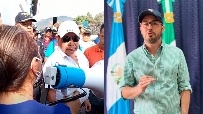 El alcalde de la Municipalidad de Antigua Guatemala, Juan Manuel Asturias, anunció acciones contra quienes bloquearon y tomaron instalaciones ilegalmente. Foto La Hora: Juan Manuel Asturias.