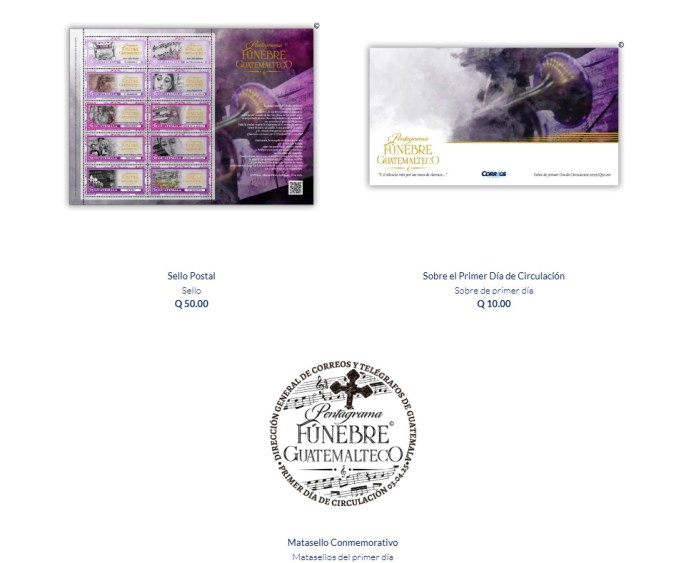 “Pentagrama Fúnebre Guatemalteco”: nueva colección de sellos postales para la Semana Santa 2025