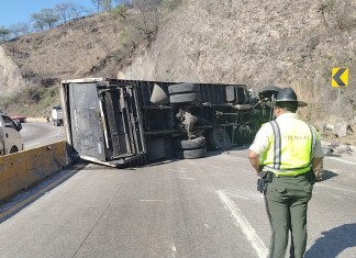 Provial registró un accidente vial en la ruta al Atlántico. Foto La Hora: Provial.