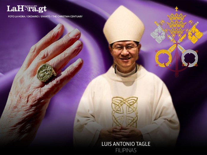 Luis Antonio Tagle, cardenal filipino, se encuentra en la lista de posibles candidatos a Papa. Diseño La Hora: Roberto Altán