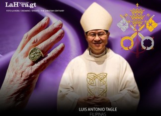 Luis Antonio Tagle, cardenal filipino, se encuentra en la lista de posibles candidatos a Papa. Diseño La Hora: Roberto Altán