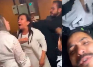 El Pastor de la Iglesia Monte Sinaí llegó a los golpes con otros miembros de la congregación. Foto La Hora: Captura de Pantalla
