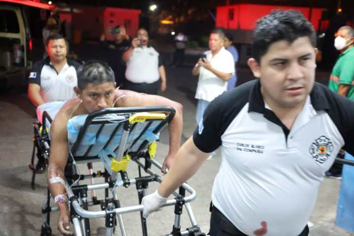 Seis hombres resultaron heridos en Ciudad Quetzal. Foto La Hora: CVB