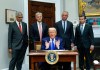 Imagen de archivo del presidente de Estados Unidos, Donald Trump. Foto La Hora: EFE