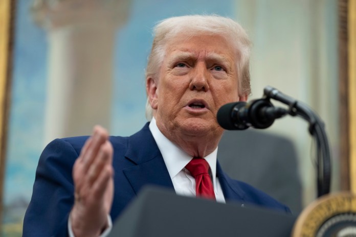 Archivo del presidente de EE.UU. Donald Trump. Foto La Hora: EFE