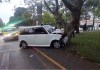 La mañana de este jueves 8 de mayo se registró un accidente de tránsito en la Avenida Reforma y 14 de la zona calle de la Ciudad Capital. Foto La Hora: Captura de Pantalla Bomberos Voluntarios.