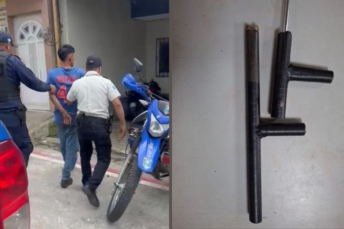 Alias el Seko es capturado por ser el presunto responsable de un ataque armado en Quetzaltenango Presunto miembro de la mara salvatrucha capturado en Quetzaltenango con una pistola hechiza. Foto La Hora: PNC