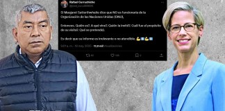 Fiscal Curruchiche cuestiona visita oficial de relatora de la ONU, quien sostuvo reunión con Consuelo Porras.