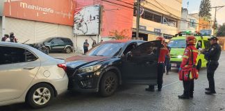 Ataque armado ocurrido en la zona 9 capitalina. Foto La Hora: CBM