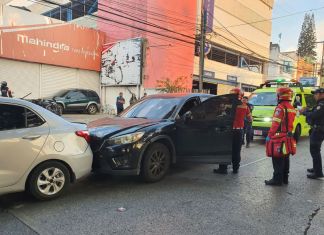 Ataque armado ocurrido en la zona 9 capitalina. Foto La Hora: CBM