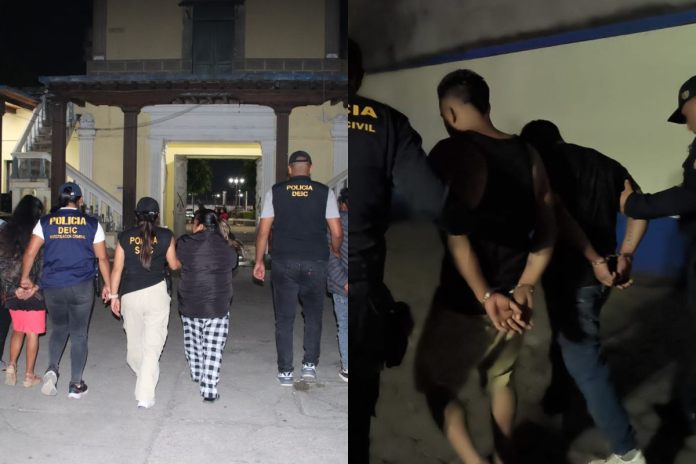 10 activos del Barrio 18 y de la Mara Salvatrucha son capturados en acciones policiales de la PNC.