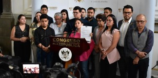 Brenda Mejía luego de las agresiones en la Universidad San Carlos de Guatemala