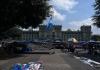 El STEG mantiene campamentos frente al Palacio Nacional en forma de presión al gobierno por el Pacto Colectivo.