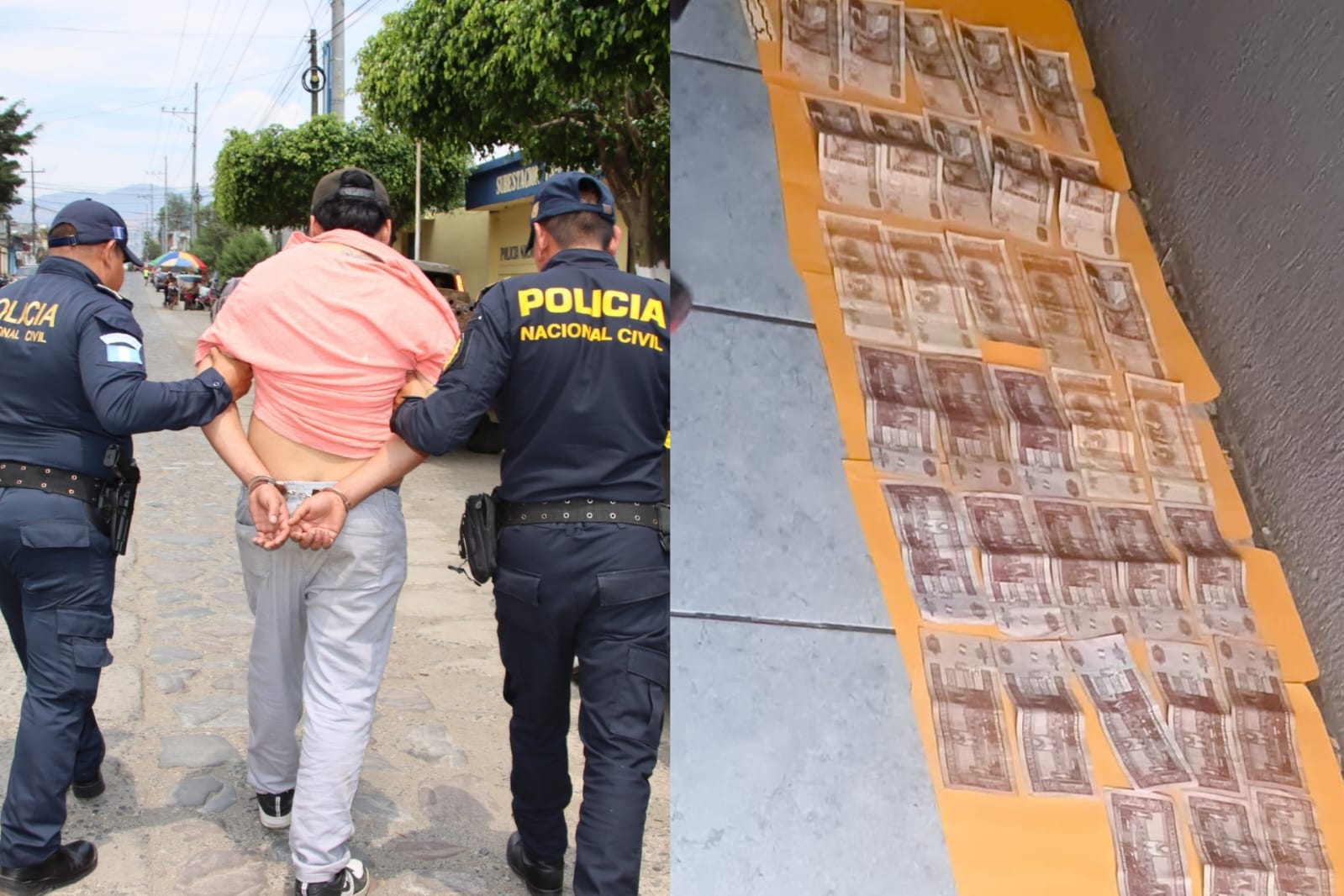 PNC captura a presunto asaltante de una mini agencia bancaria en el Tejar, Chimaltenango