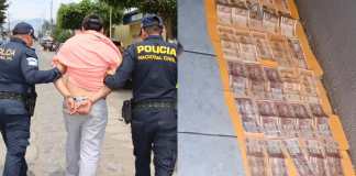 PNC captura a un hombre que asaltó un cajero en el Tejar, Chimaltenango