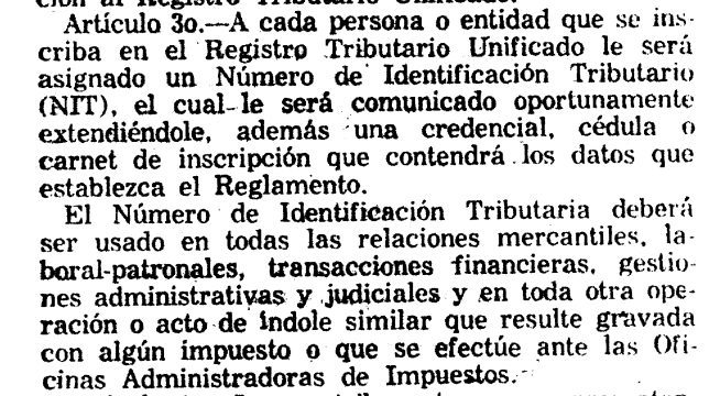 Ley del Registro Tributario Unificado