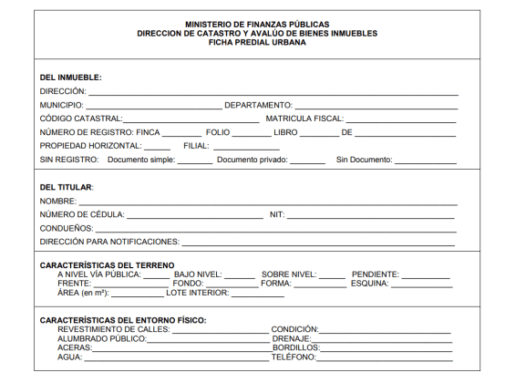 FICHA PREDIAL