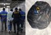 Presuntos ladrones de cable capturados en zona 1 y 8. Foto La Hora: PNC