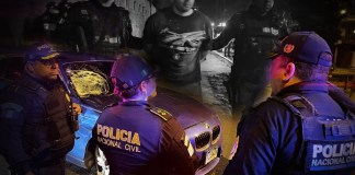 Las carreras clandestinas. Foto La Hora: PNC.