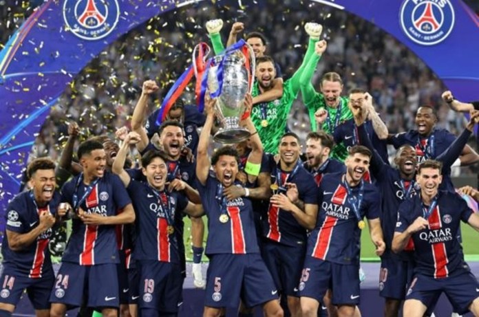 PSG conquistó por primera vez en su historia la Champions League. Foto La Hora: EFE